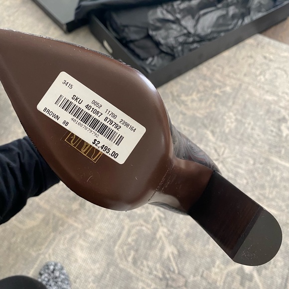 Saint Laurent Tanger Design Over the Knee Boots - Picture 4 of 9